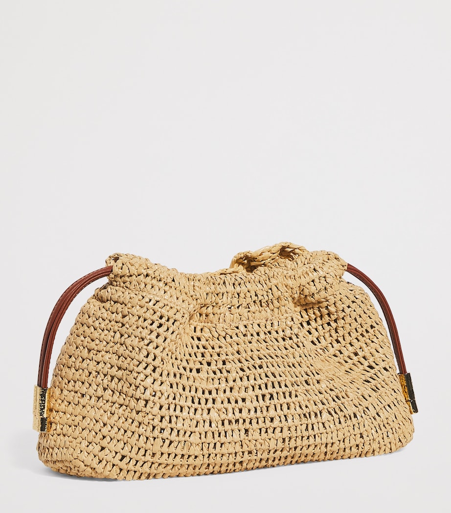 Neutral Floral Lali Clutch Bag