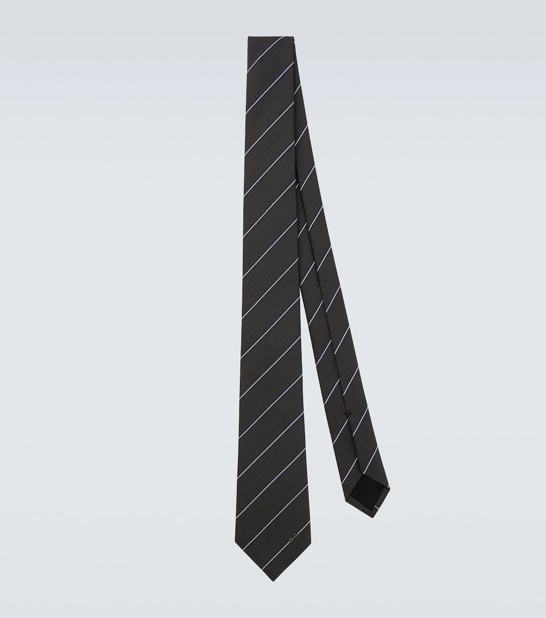 Gucci - Horsebit striped silk jacquard tie