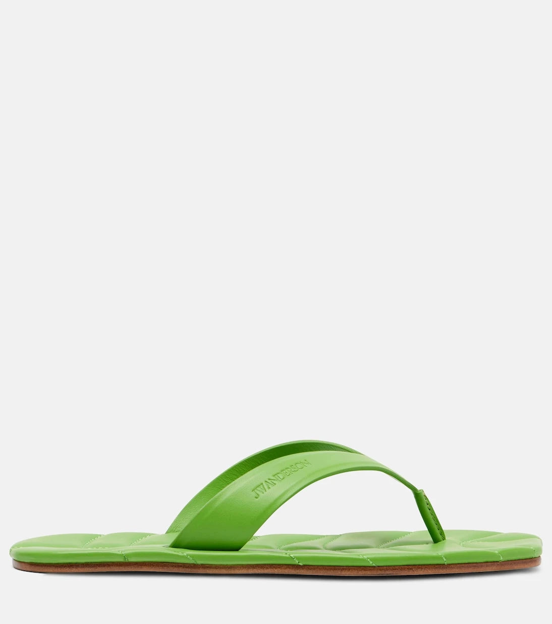 JW Anderson - Leaf leather thong sandals