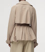 LOEWE Beige Cotton Belted Short Trench Coat