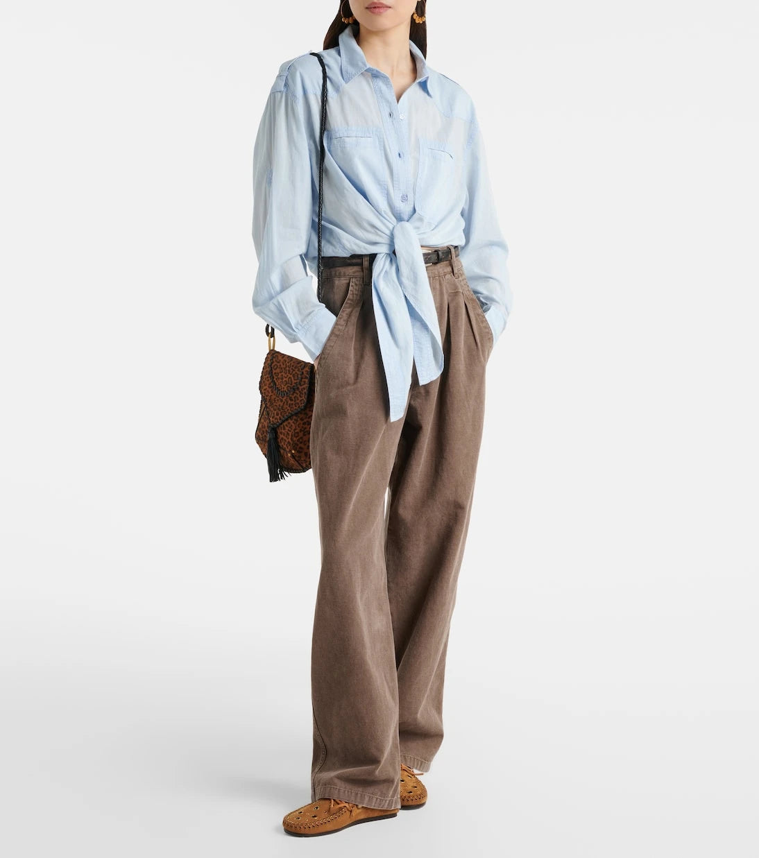 Marant Etoile - قميص قطن فاليان