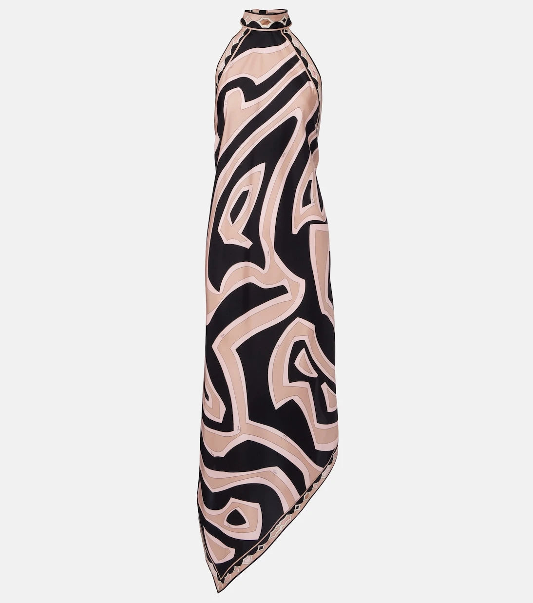 Pucci - Labirinto halterneck silk twill midi dress