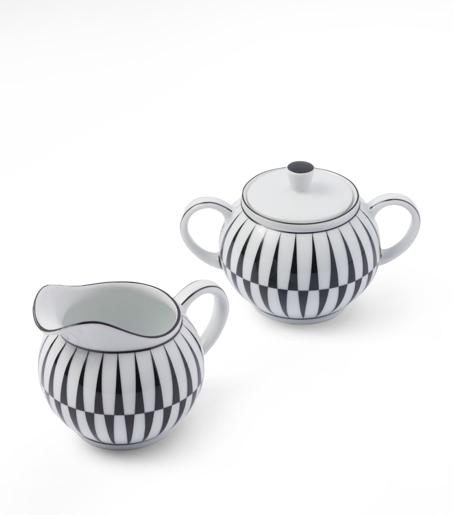Prada Stripes Creamer Jug and Sugar Pot Set
