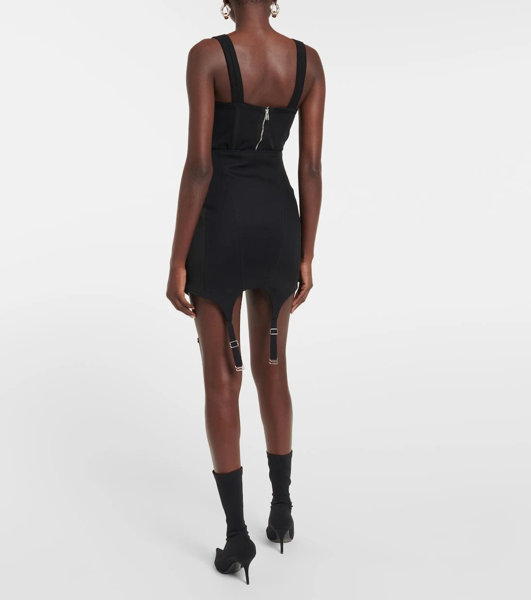 Dion Lee - تنورة قطنية قصيرة بخصر عالٍ