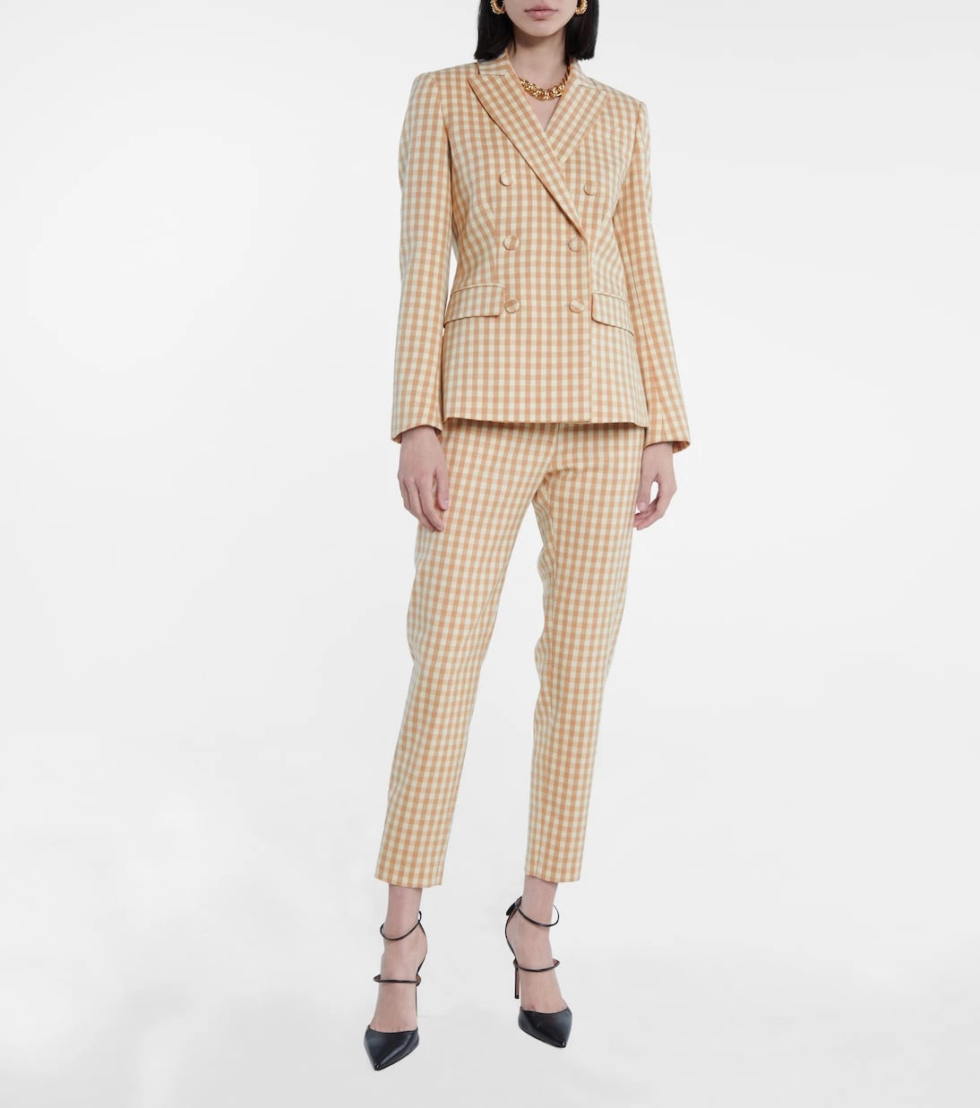 Altuzarra - Beatrix gingham wool-blend blazer