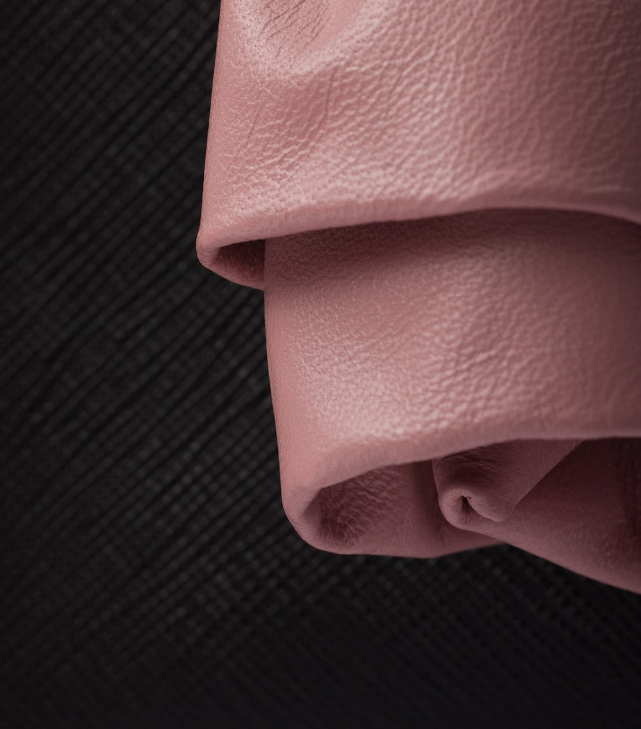 Prada Black Mini Leather Galleria Top-Handle Bag