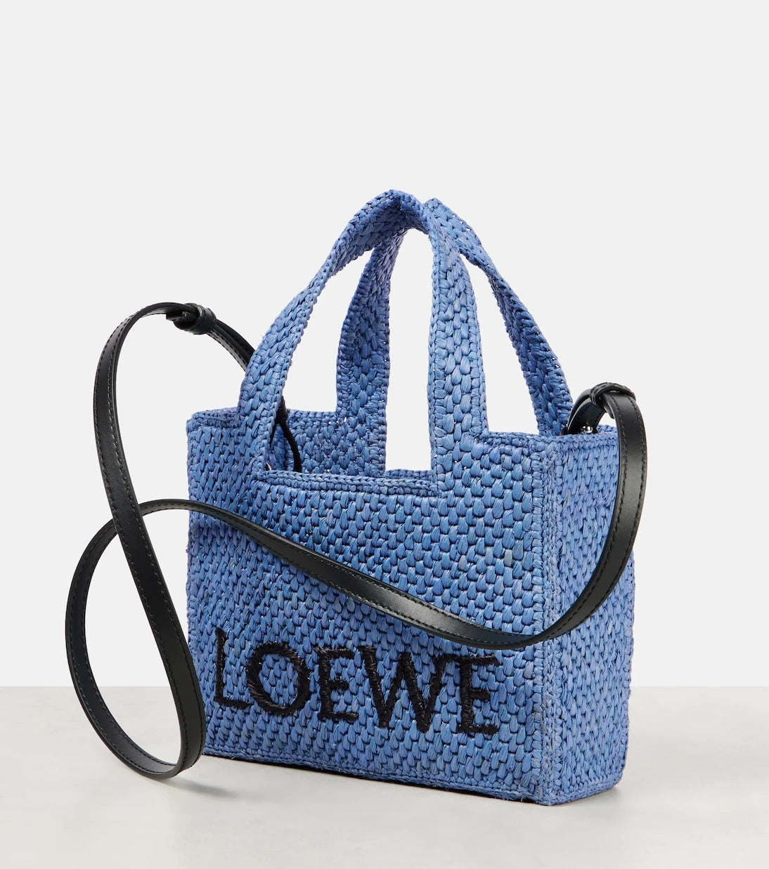 Loewe - Paula's Ibiza Mini logo raffia shopper