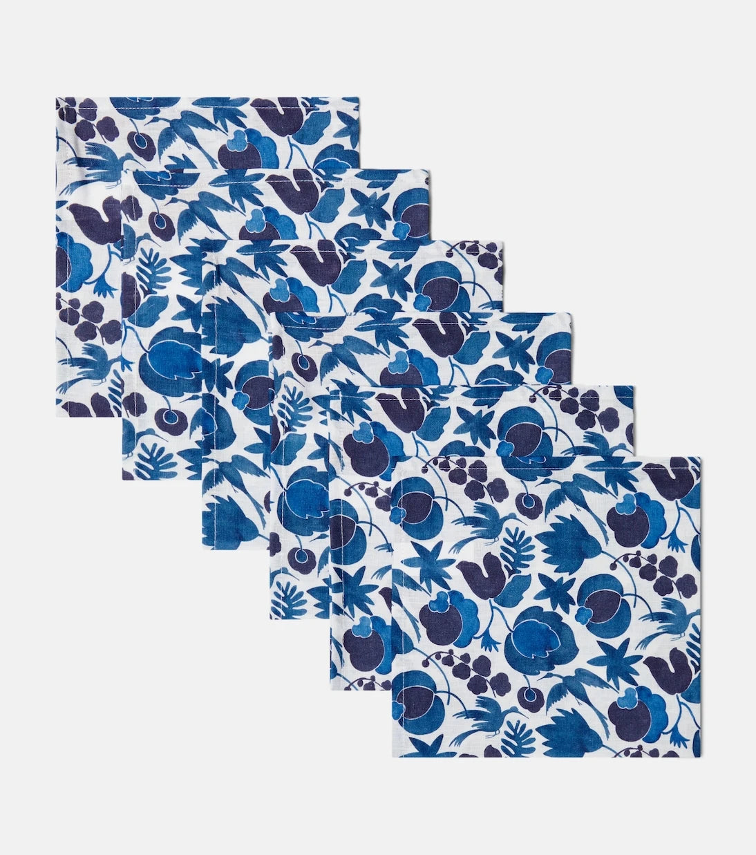 La DoubleJ - Large set of 6 floral napkins