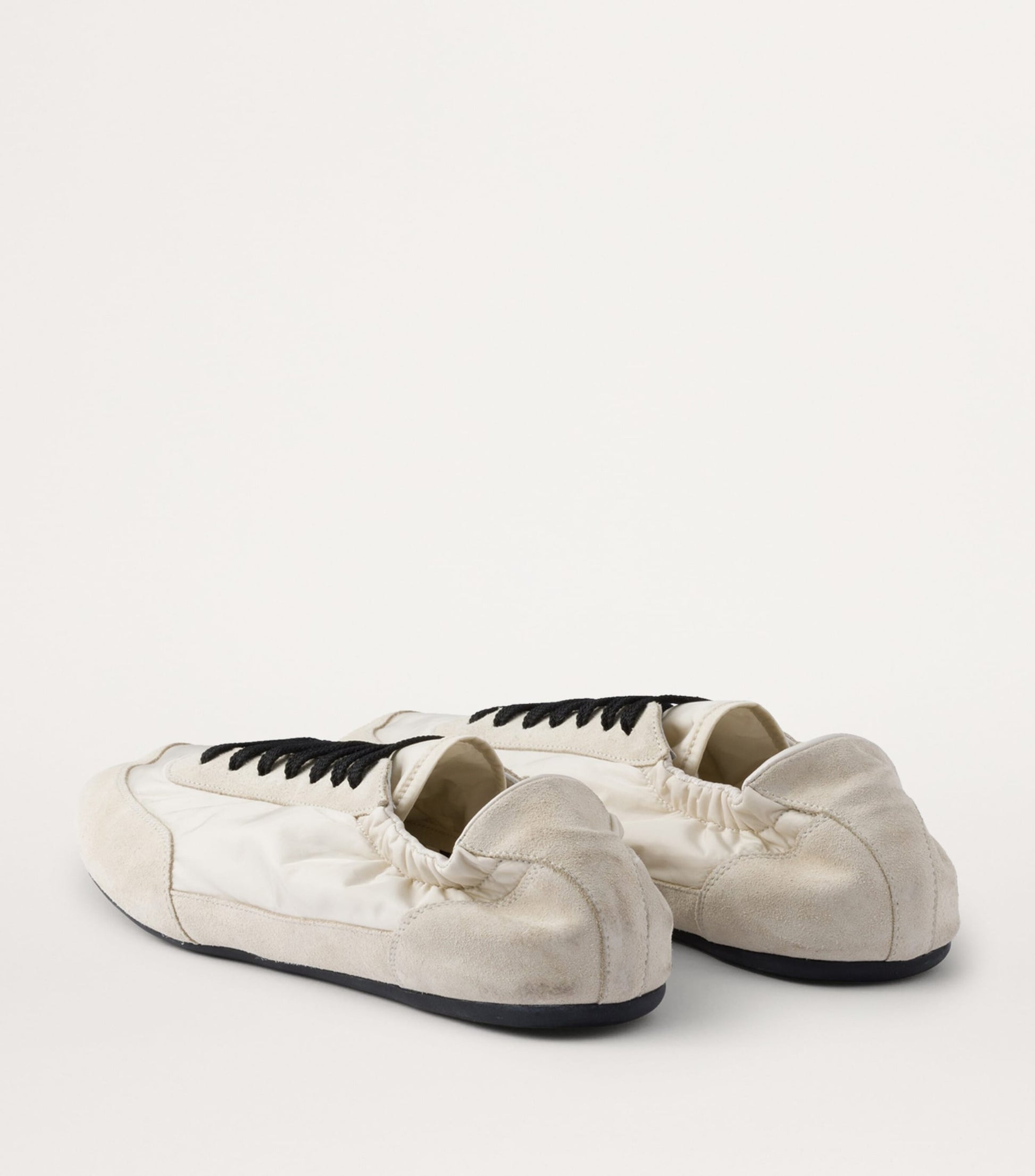 Re-Nylon and Suede Collapse Sneakers