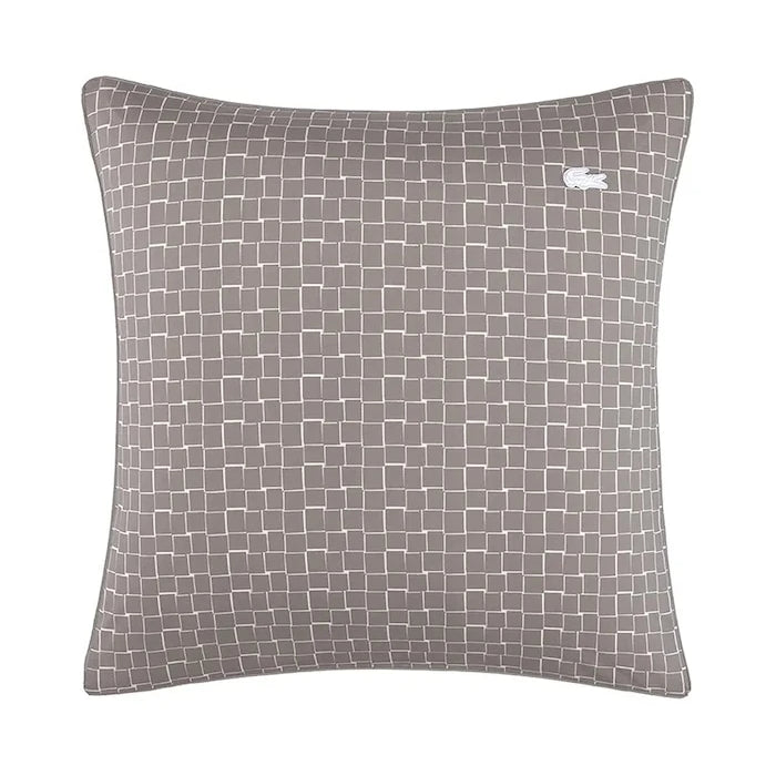 Lacoste L BLOCK Greige 65 x 65 cm Pamuk Yastık Kılıfı