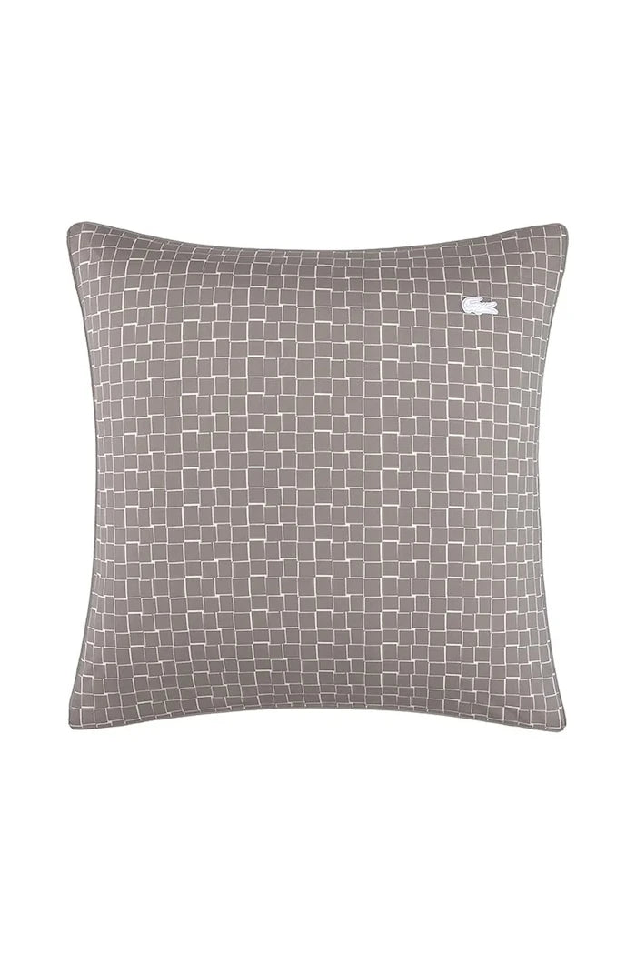 Lacoste L BLOCK Greige 65 x 65 cm Pamuk Yastık Kılıfı
