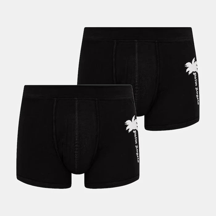 Palm Angels Erkek Pamuklu Elastan Dar Boxer 2'li