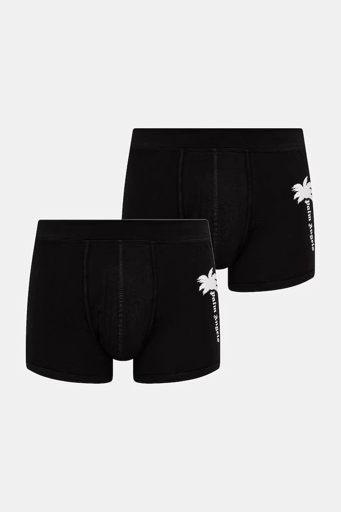 Palm Angels Erkek Pamuklu Elastan Dar Boxer 2'li