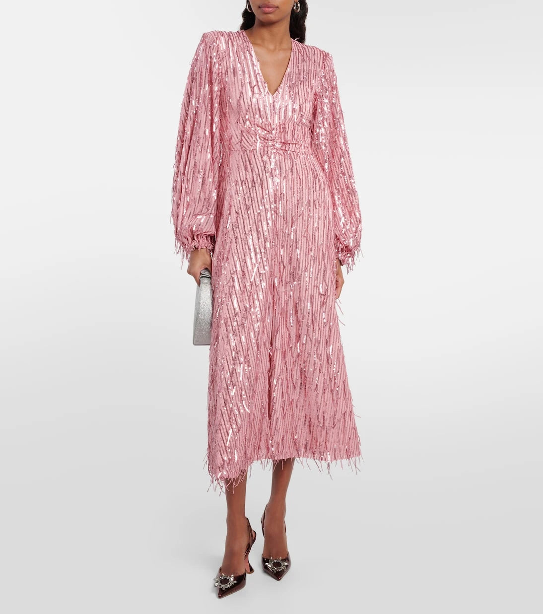 Rotate - Sequined midi dress