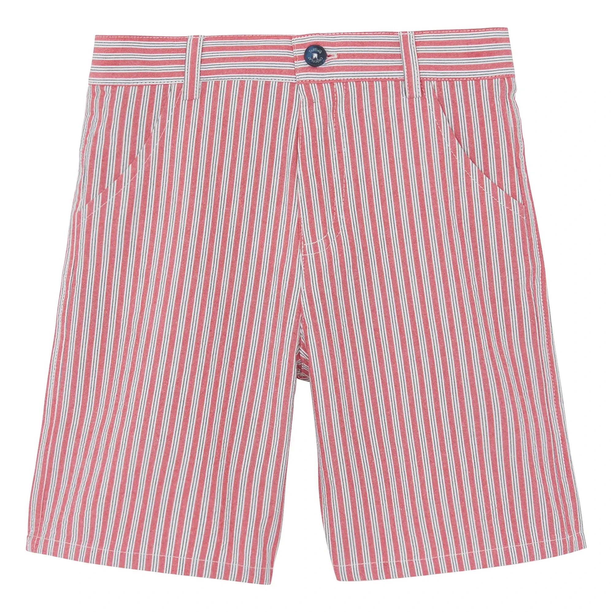 Tartine et Chocolat - Striped Bermuda shorts | Red