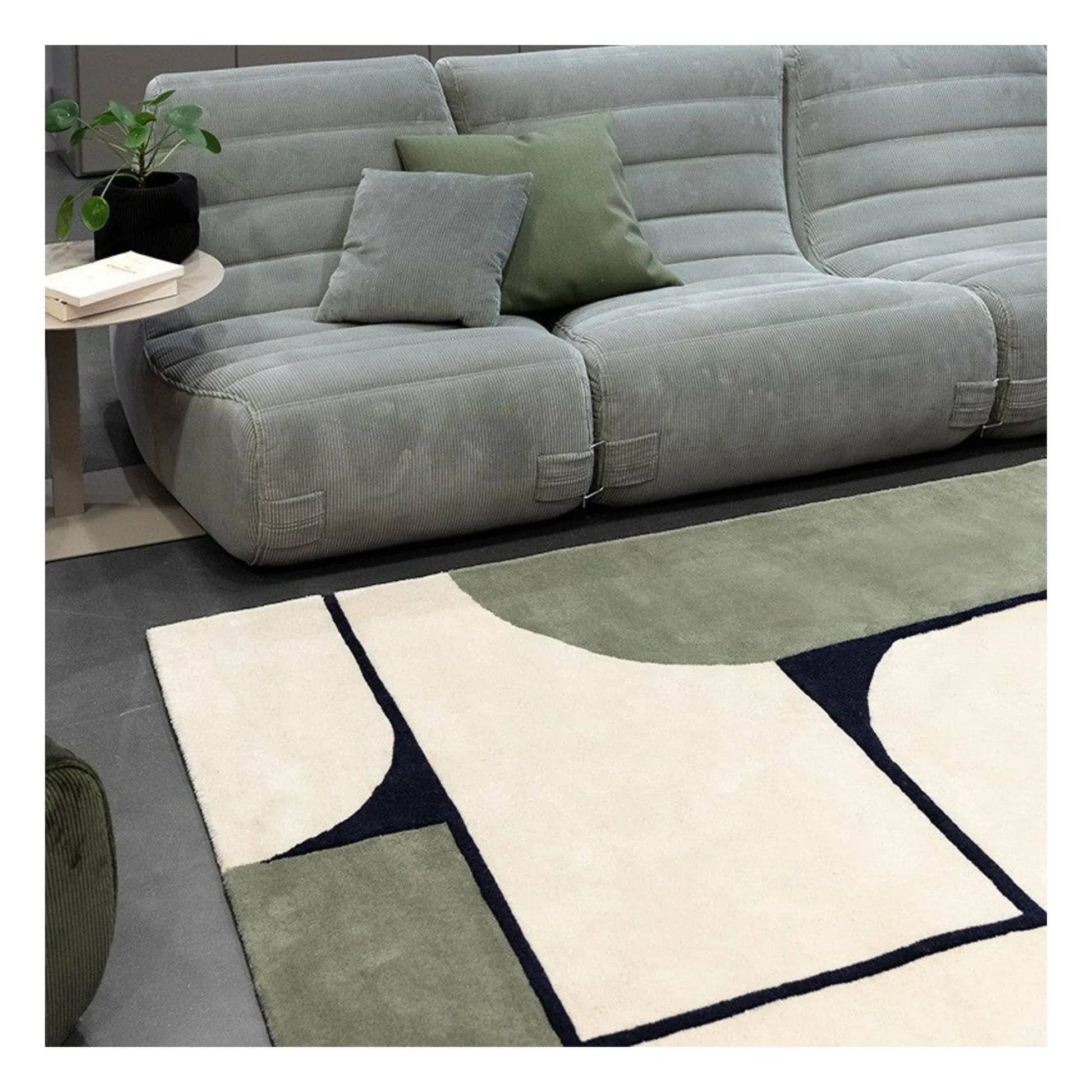 Edito - Strada Hand-Tufted Carpet  | Blue Green