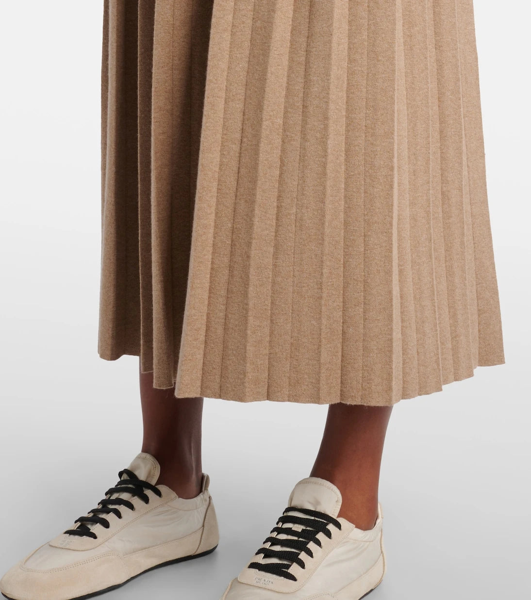 Lisa Yang - Minda cotton and cashmere midi skirt