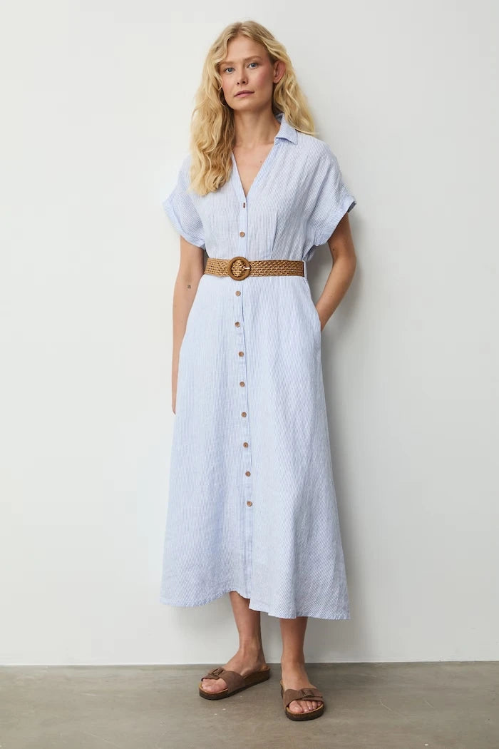 Medicine разкроена рокля с лен