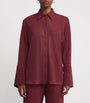 Oséree Burgundy Glazed Lumière Shirt