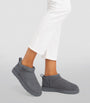 Grey Suede Classic Ultra Mini Boots