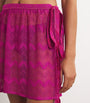 Missoni Burgundy Wrap Cover-Up Mini Skirt