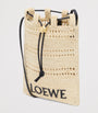 LOEWE Beige x Paula's Ibiza Raffia Drawstring Pocket Bag