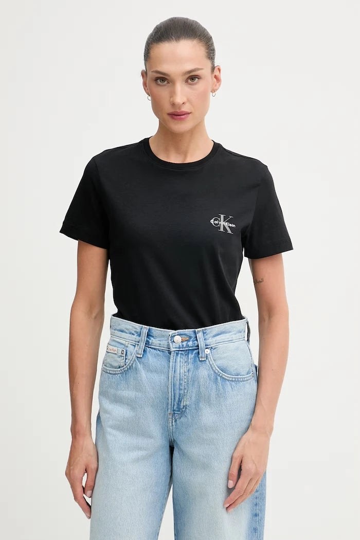 Calvin Klein Jeans kadın pamuklu tişört 2'li