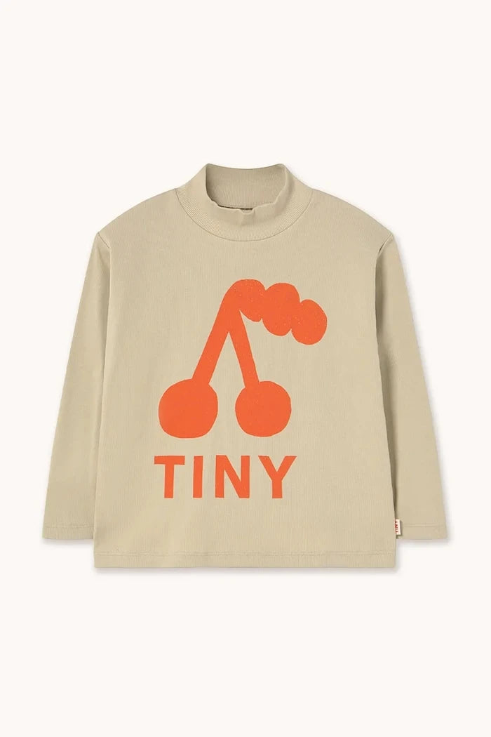 Tinycottons CHERRY GRAPHIC RIB MOCKNECK Çocuk Uzun Kollu Bluz