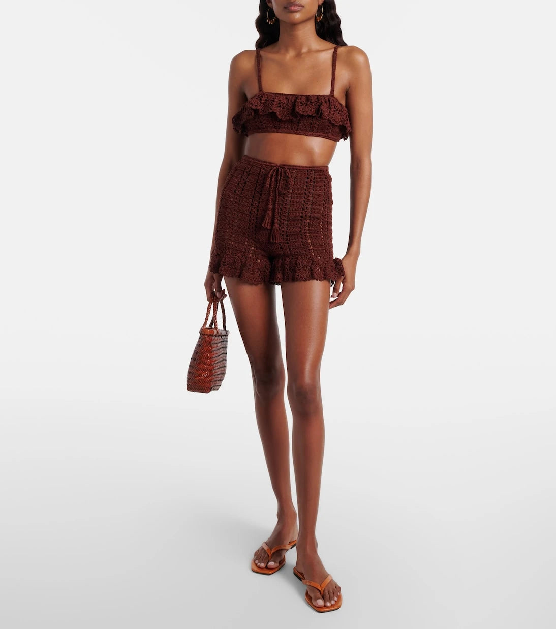 Anna Kosturova - Crochet cotton shorts
