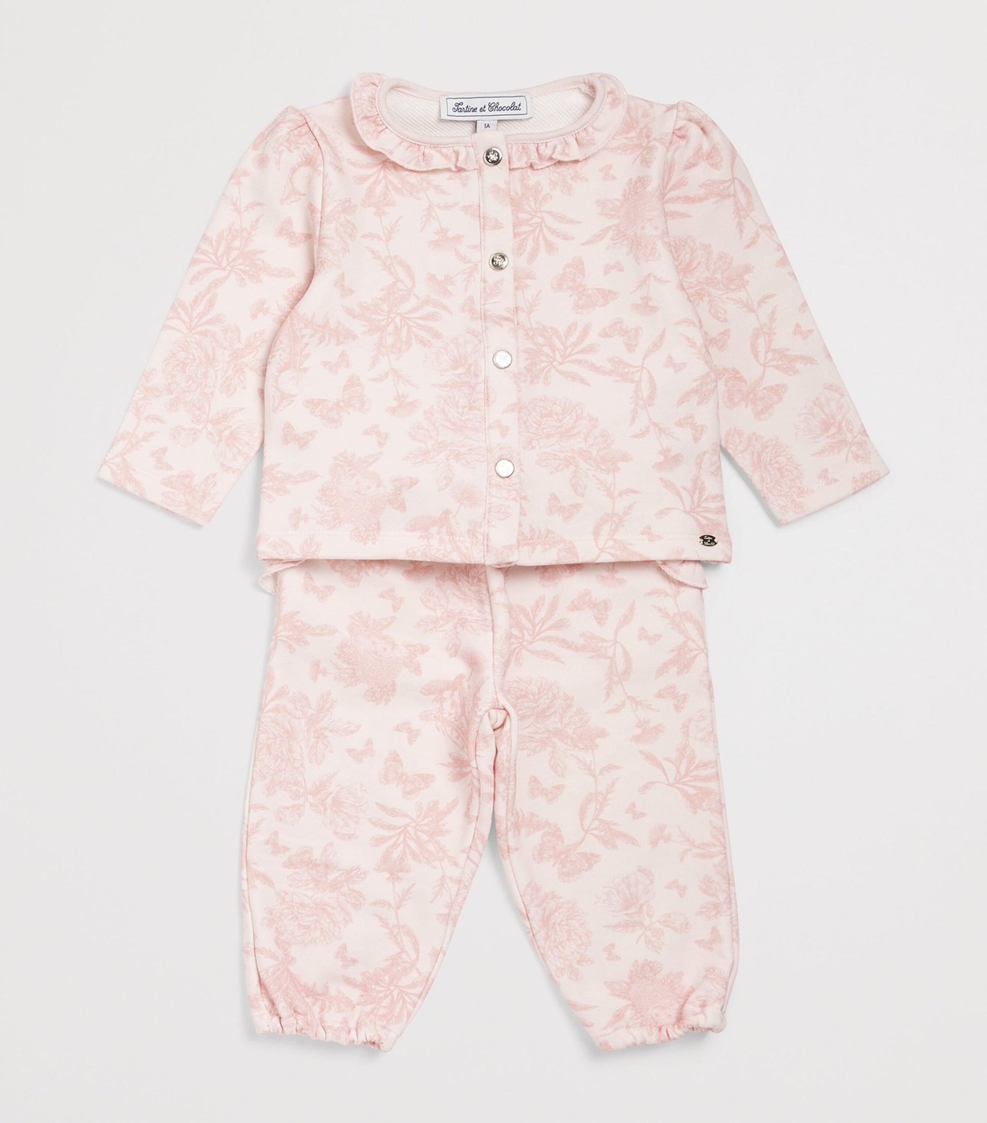 Tartine et Chocolat Cotton Toile de Jouy Top and Trousers Set (3 Months-4 Years)