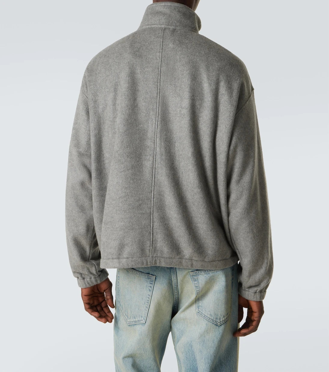 Auralee - Silk fleece half-zip sweatshirt