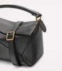 LOEWE Black Small Leather Featherlight Puzzle Top-Handle Bag