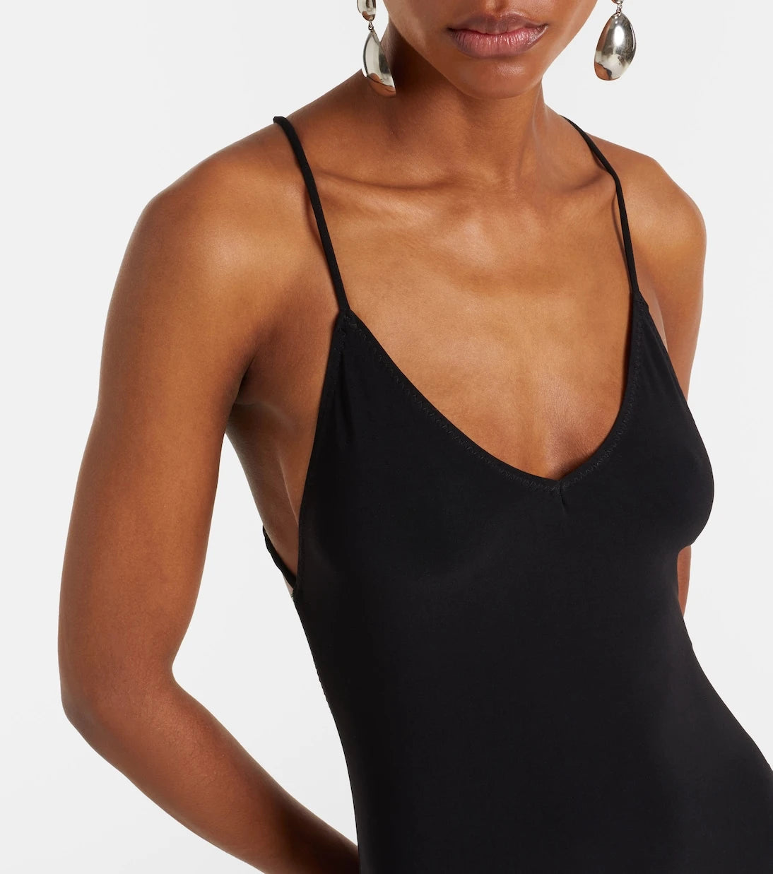Norma Kamali - Fara open-back jersey catsuit