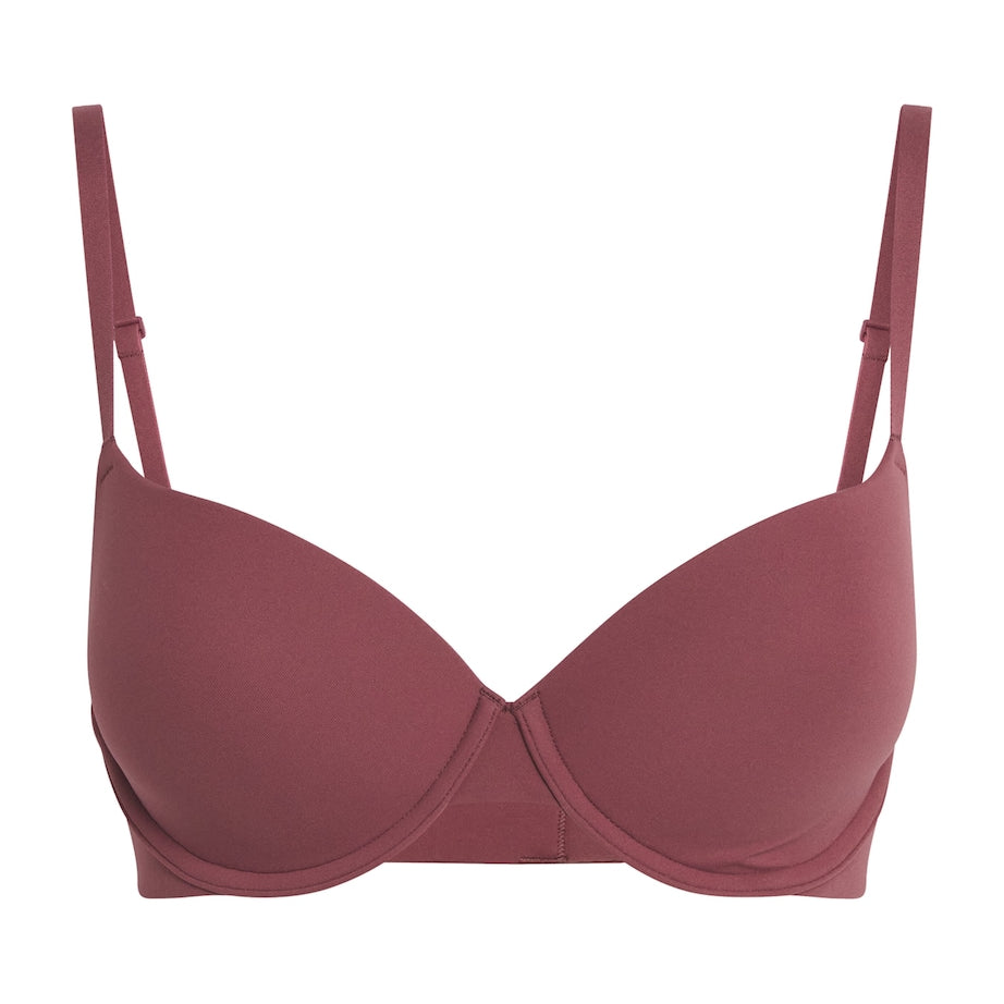 Skims Burgundy Fits Everybody T-Shirt Bra