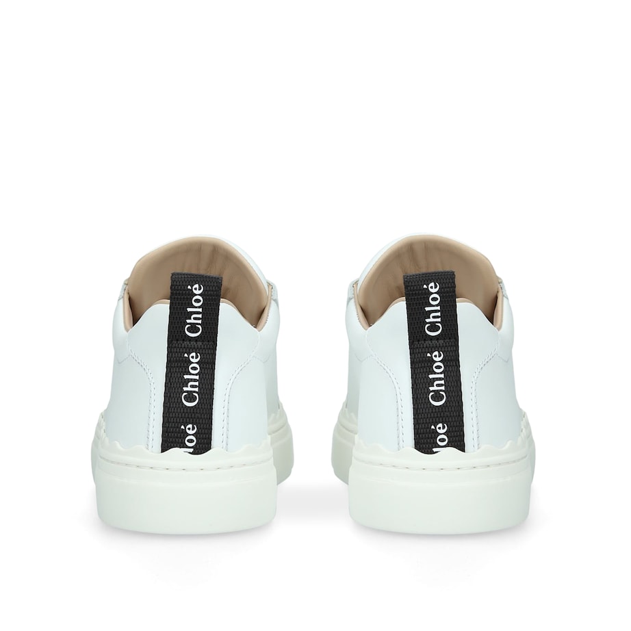 Chloé White Leather Lauren Sneakers