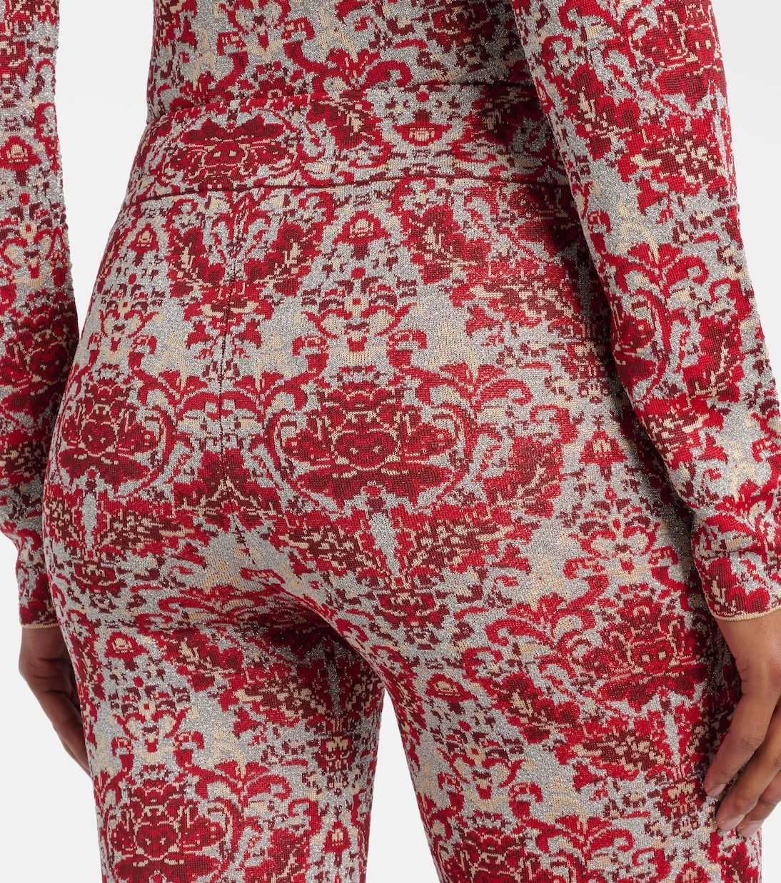 Rabanne - Paisley straight pants