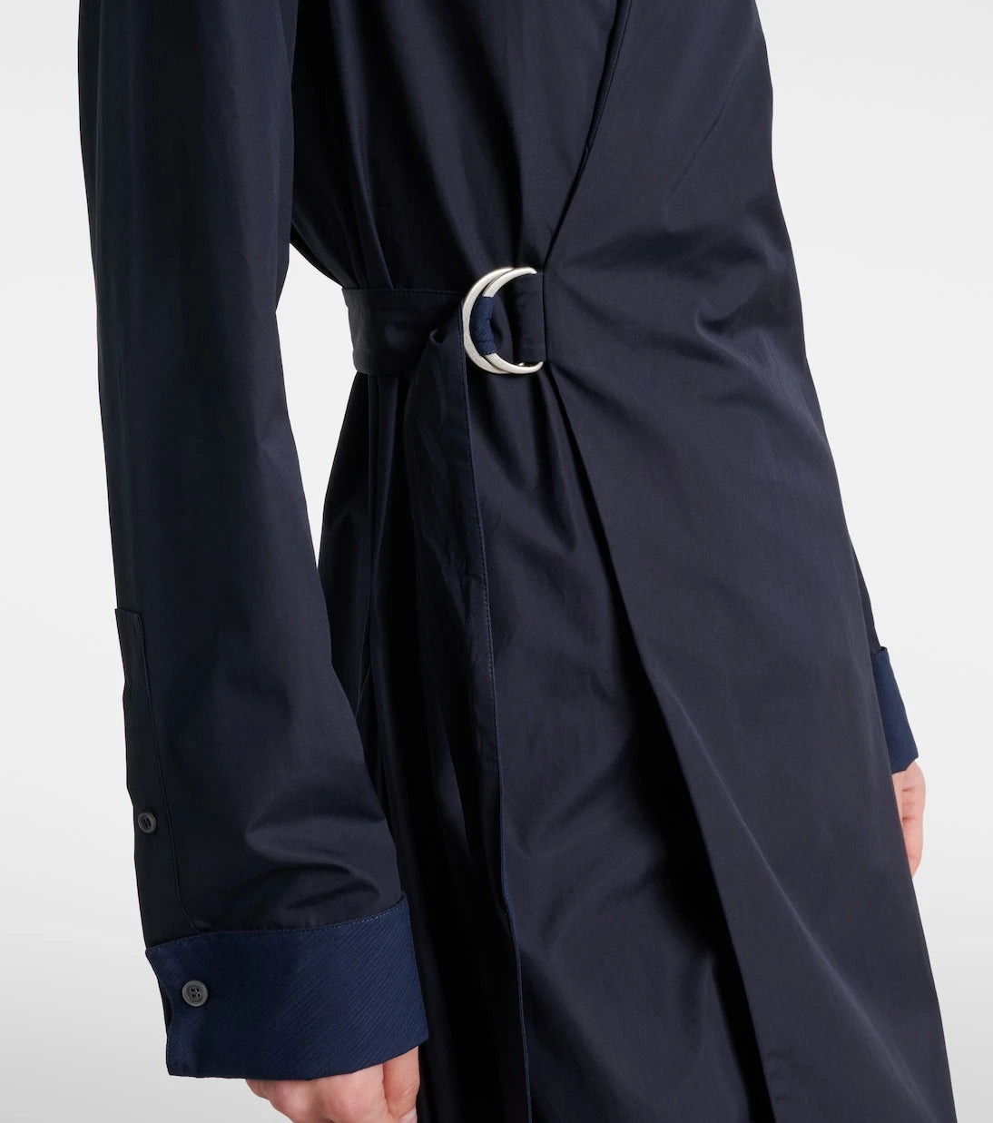 Loewe - Draped cotton wrap dress