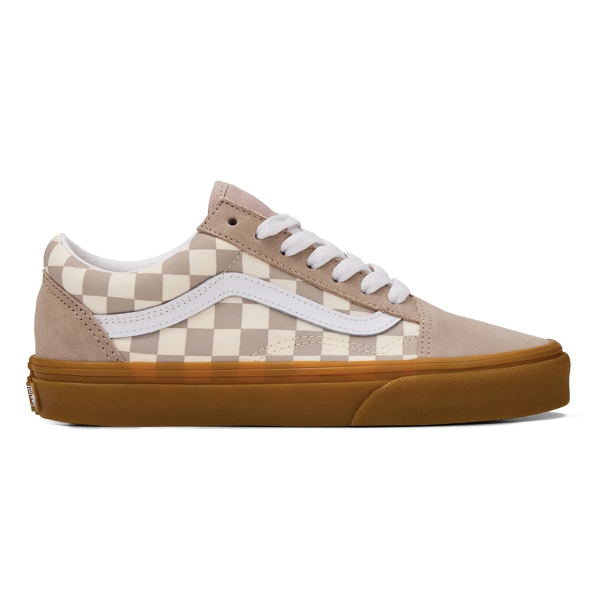 Vans - Sneakers Laces Old Skool Gum Check J | Light brown