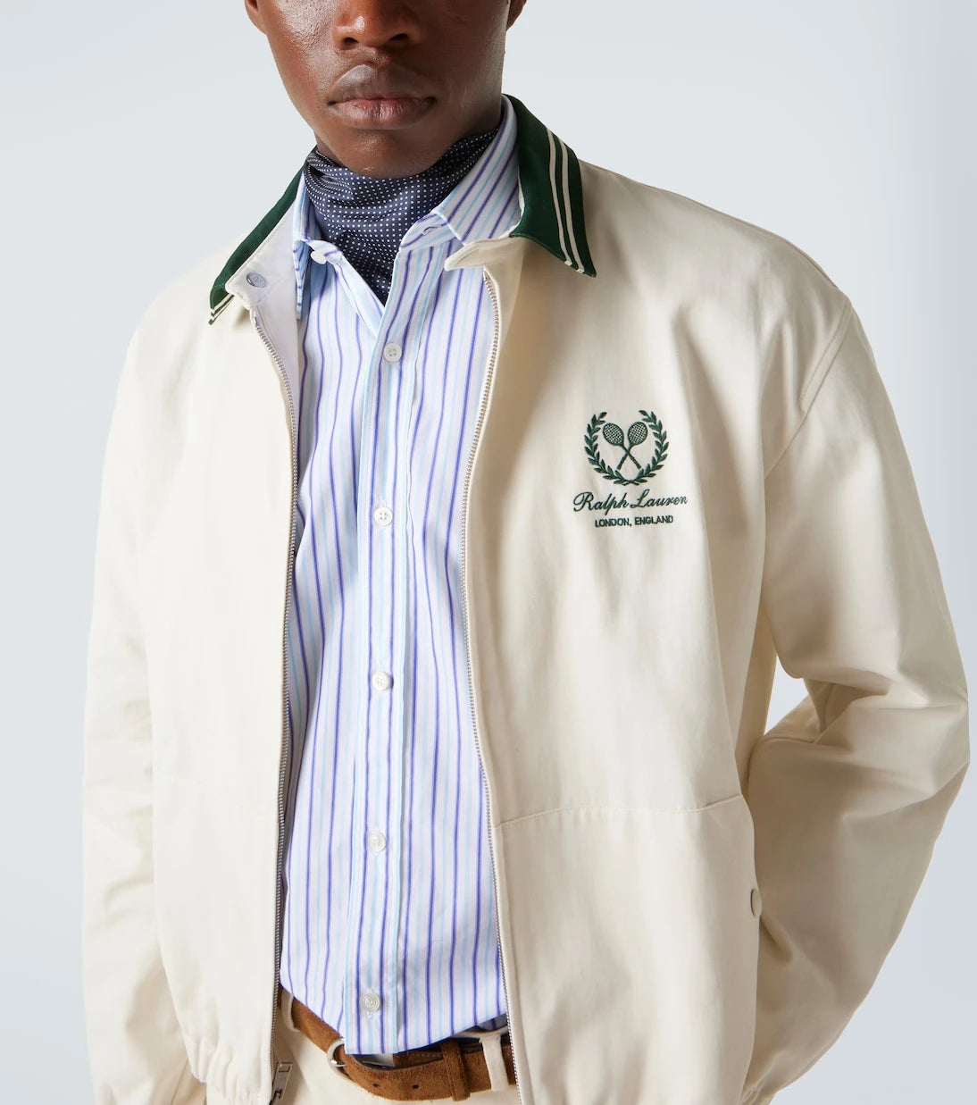Ralph Lauren Purple Label - Cotton and cashmere bomber jacket