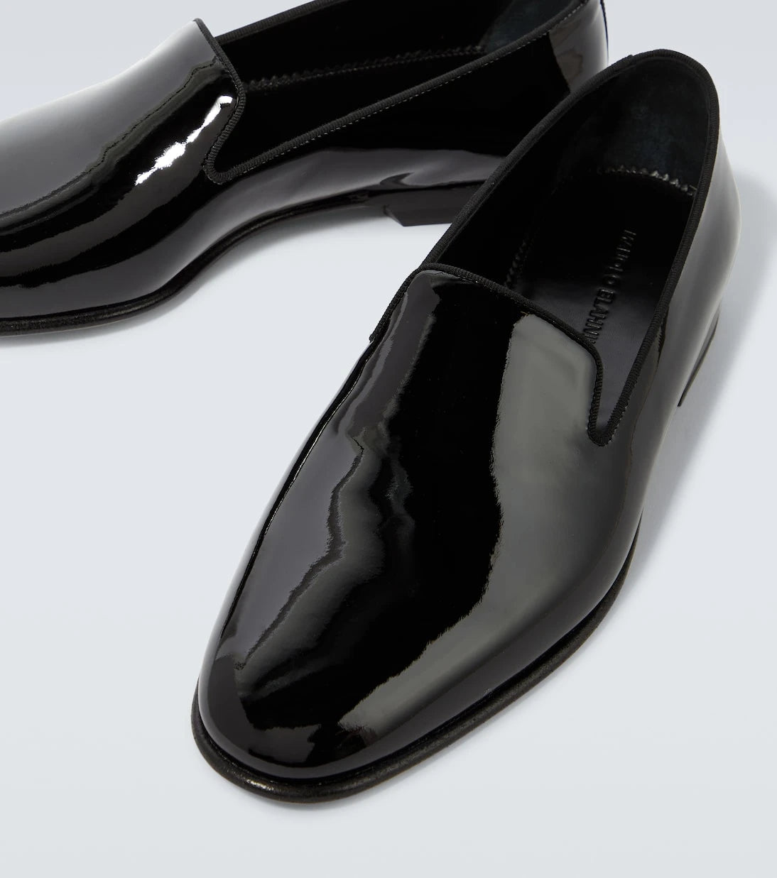 Manolo Blahnik - Mario patent leather loafers