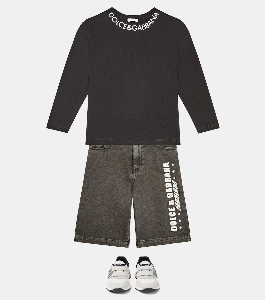 Dolce&Gabbana Kids - Denim bermuda shorts