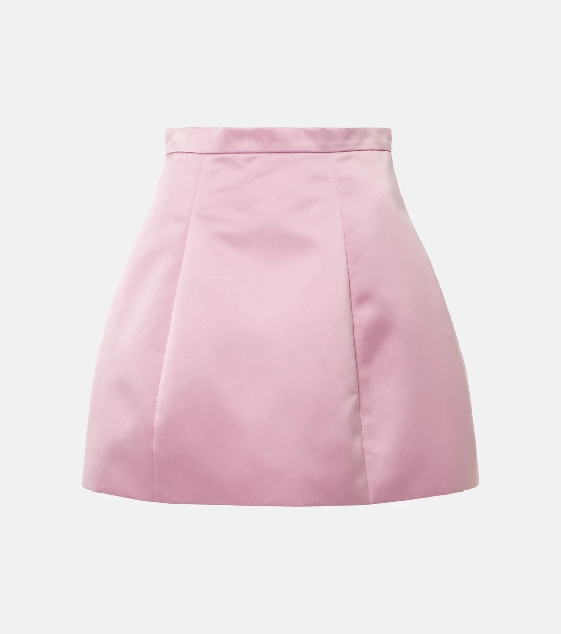 Blumarine - Duchesse high-rise satin miniskirt