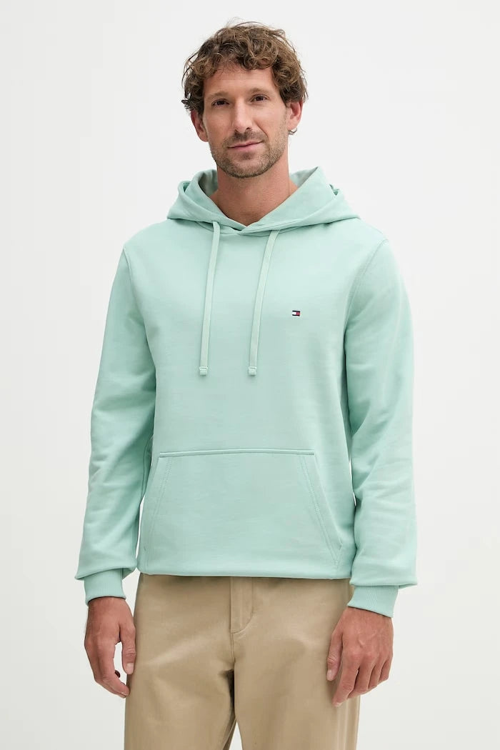 Tommy Hilfiger kapüşonlu erkek pamuklu sweatshirt