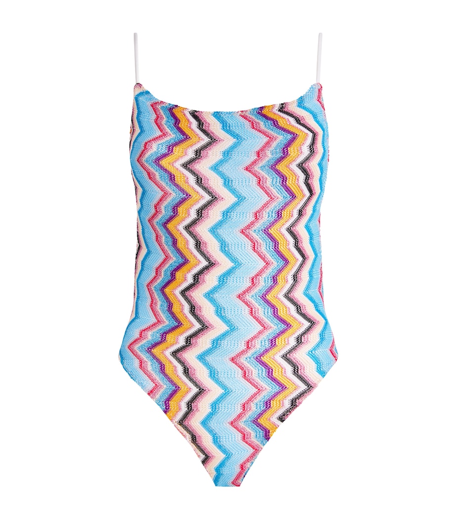 Missoni Multi Classic Zigzag Scoop-Back Swimsuit