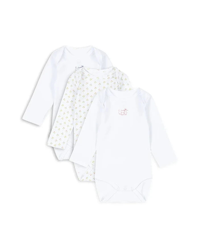 Fanga Fontana FIO 3 PACK LS BODY OCS Bebek Pamuklu Body (3 Adet)