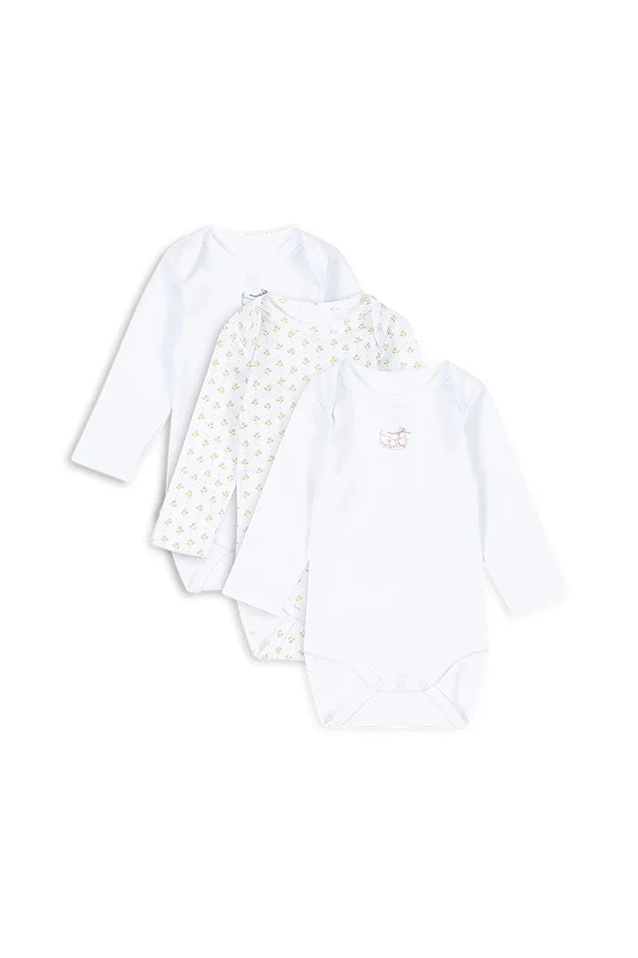 Fanga Fontana FIO 3 PACK LS BODY OCS Bebek Pamuklu Body (3 Adet)