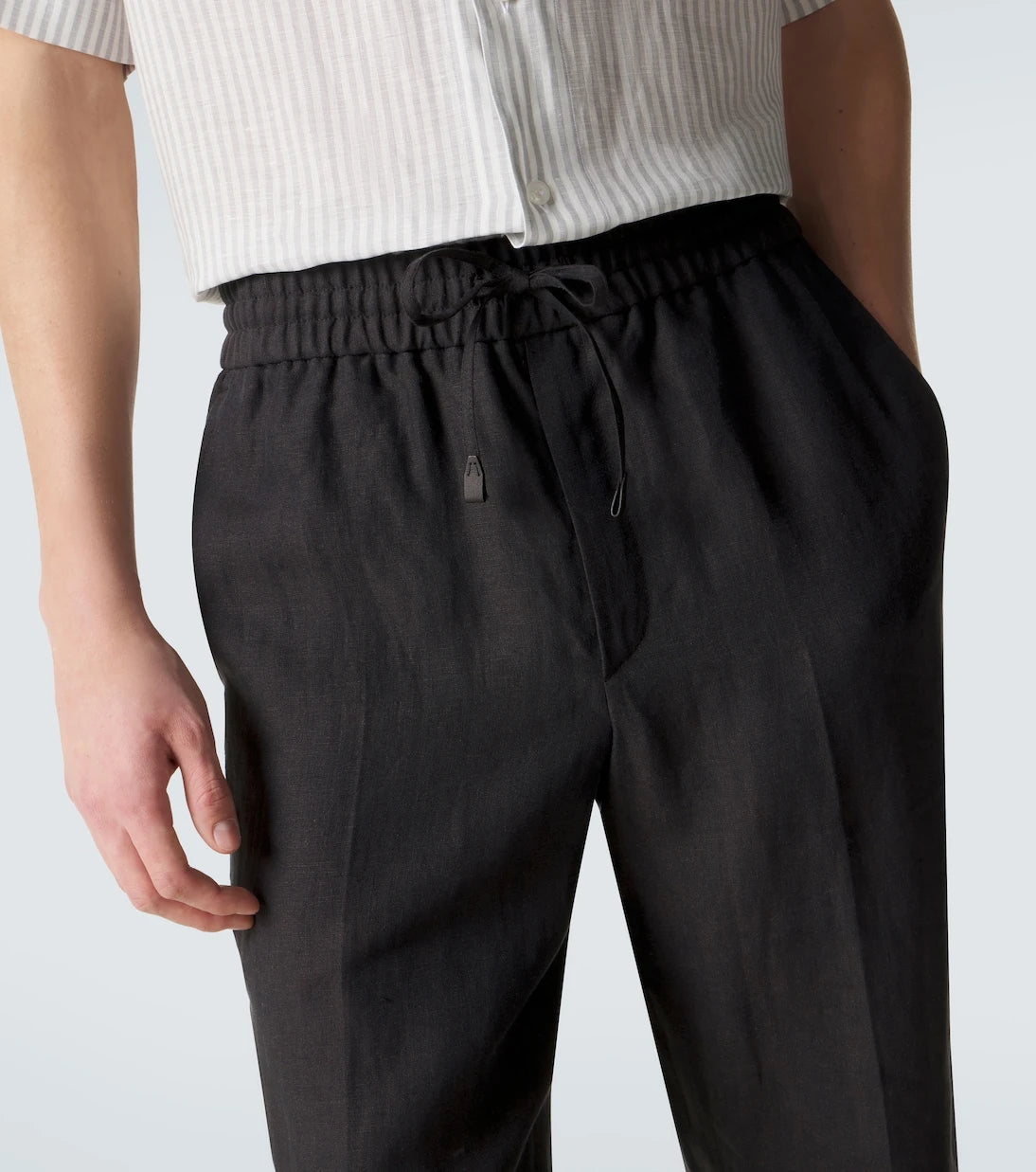 Brioni - Linen straight pants