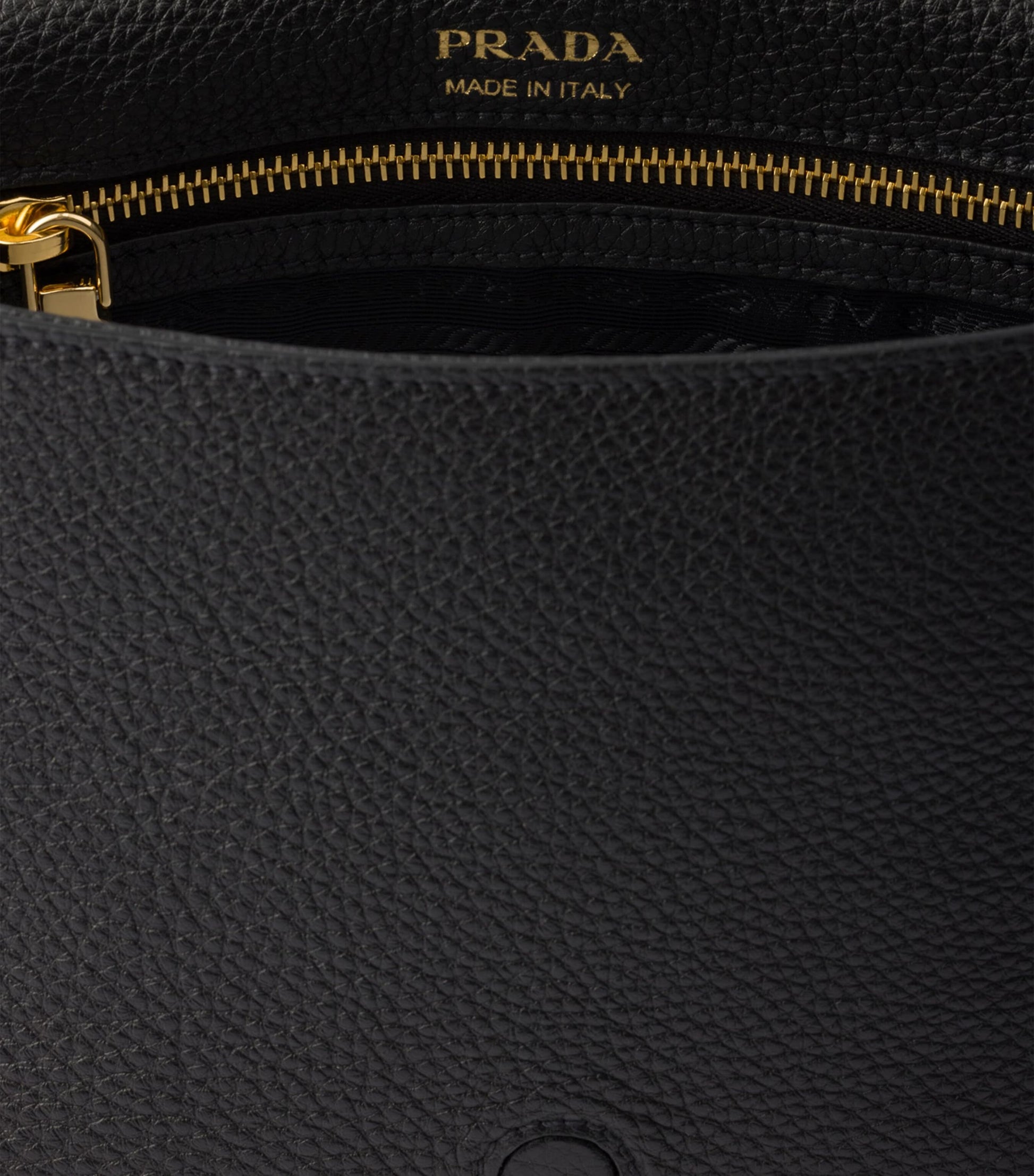Prada Black Leather Cross-Body Bag