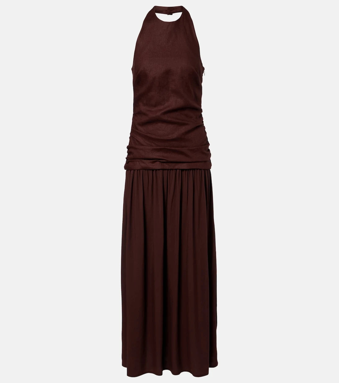 Faithfull - Tali halterneck linen maxi dress