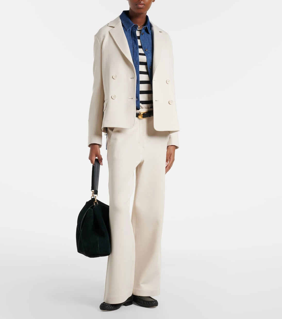 'S Max Mara - Caucaso cotton-blend wide-leg pants